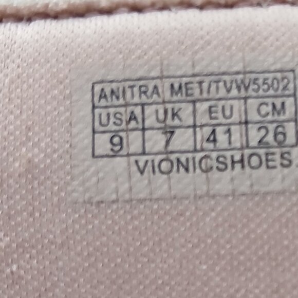 Vionic Thong Wedges, Women's 9, Metallic Pink - Picture 9 of 9